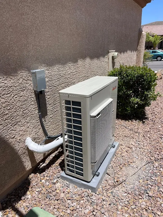Residential air conditioning condenser unit in Andalusia